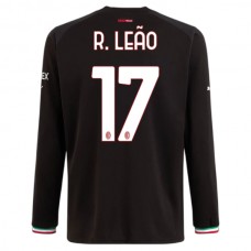 AC Milan Fotbalový Dres 2022-23 R. Leao 17 Domácí Dlouhý Rukáv