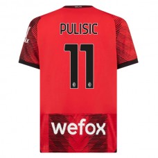 AC Milan Fotbalový Dres 2023-24 Christian Pulisic 11 Domácí