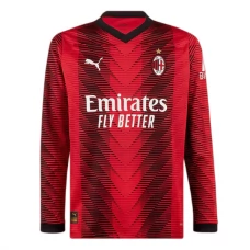 AC Milan Fotbalový Dres 2023-24 Domácí Dlouhý Rukáv