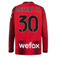 AC Milan Fotbalový Dres 2023-24 Lionel Messias Jr 30 Domácí Dlouhý Rukáv