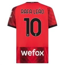 AC Milan Fotbalový Dres 2023-24 Rafa Leao 10 Domácí