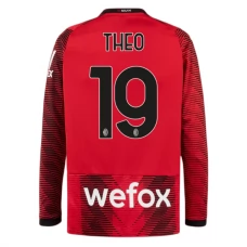 AC Milan Fotbalový Dres 2023-24 Theo 19 Domácí Dlouhý Rukáv