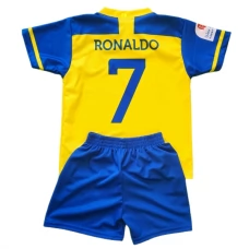 Al Nassr FC Dětské Fotbalové Dresy Komplet 2022-23 Cristiano Ronaldo 7 Domácí