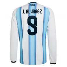 Argentina J.Alvarez 9 Domácí Dres MS 2026 Dlouhý Rukáv