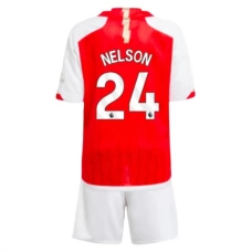 Arsenal Dětské Fotbalové Dresy Komplet 2023-24 Nelson 24 Domácí