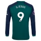 Arsenal Fotbalový Dres 2023-24 G.Jesus 9 Alternativní Dlouhý Rukáv