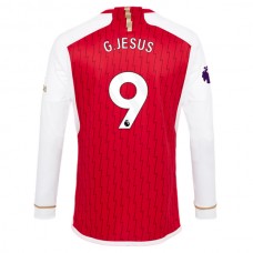 Arsenal Fotbalový Dres 2023-24 G.Jesus 9 Domácí Dlouhý Rukáv