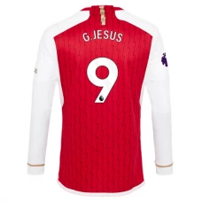 Arsenal Fotbalový Dres 2023-24 G.Jesus 9 Domácí Dlouhý Rukáv