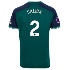 Arsenal Fotbalový Dres 2023-24 Saliba 2 Alternativní