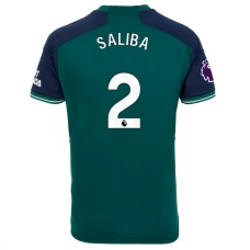 Arsenal Fotbalový Dres 2023-24 Saliba 2 Alternativní