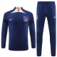 Atlético Madrid Dětské Tréninkové Soupravy 2023-24 - 1-4 Zip Navy