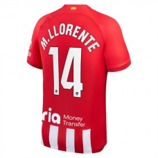 Atlético Madrid Fotbalový Dres 2023-24 M. Marcos Llorente 14 Domácí