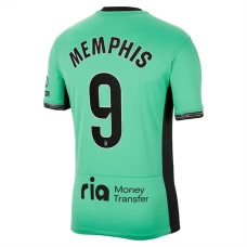 Atlético Madrid Fotbalový Dres 2023-24 Memphis Depay 9 Alternativní