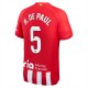 Atlético Madrid Fotbalový Dres 2023-24 R. De Rodrigo De Paul 5 Domácí