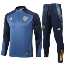 Boca Juniors Tréninková Mikina Soupravy 2024-25 - 1-4 Zip Modrá