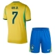 Brazílie Vini Jr. 7 Dětský Domácí Dres Komplet MS 2026
