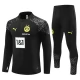 BVB Borussia Dortmund Dětské Tréninkové Soupravy 2023-24 - 1-4 Zip Černá