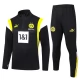 BVB Borussia Dortmund Dětské Tréninkové Soupravy 2023-24 - 1-4 Zip Černá