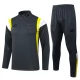BVB Borussia Dortmund Dětské Tréninkové Soupravy 2023-24 - 1-4 Zip Dark Šedá