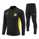 BVB Borussia Dortmund Tréninková Mikina Soupravy 2024-25 - 1-4 Zip Černá