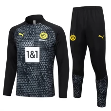 BVB Borussia Dortmund Tréninkové Soupravy 2023-24 - 1-4 Zip Černá