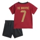 Dětské Fotbalové Dresy Komplet Belgie De Bruyne 7 Domácí Euro 2024