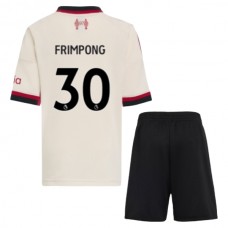 Dětské Fotbalové Dresy Liverpool Frimpong 30 Venkovní 2025-26