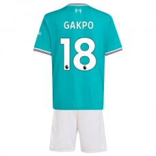 Dětské Fotbalové Dresy Liverpool Gakpo 18 Alternativní 2025-26