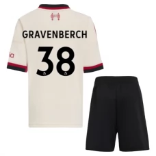 Dětské Fotbalové Dresy Liverpool Gravenberch 38 Venkovní 2025-26