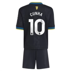 Dětské Fotbalové Dresy Manchester United Cunha 10 Alternativní 2025-26