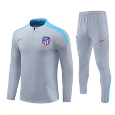 Dětský Atlético Madrid Tréninkové Soupravy 2024-25 - 1-4 Zip Šedá