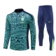 Dětský Brazílie Tréninkové Soupravy 2024-25 - 1-4 Zip Modrá