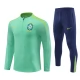 Dětský Brazílie Tréninkové Soupravy 2024-25 - 1-4 Zip Zelená