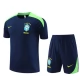 Dětský Brazílie Tréninkový Dres Soupravy 2024-25 - Shorts Námořnická Modř
