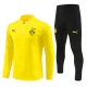 Dětský BVB Borussia Dortmund Tréninková Mikina Soupravy 2024-25 - 1-4 Zip Žlutá