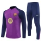 Dětský FC Barcelona Tréninková Mikina Soupravy 2025-26 - 1-4 Zip Nachová