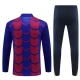 Dětský FC Barcelona Tréninkové Soupravy 2024-25 - 1-4 Zip Modrá