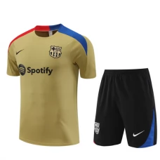 Dětský FC Barcelona Tréninkový Dres Soupravy 2024-25 - Shorts Gold