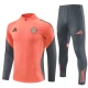 Dětský FC Bayern Mnichov Tréninková Mikina Soupravy 2025-26 - 1-4 Zip Oranžová