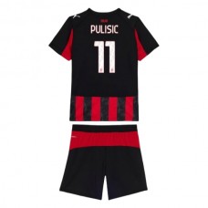 Dětský Fotbalové Dresy AC Milan Pulisic 11 Domácí 2025-26