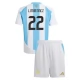 Dětský Fotbalové Dresy Argentina L.Martinez 22 Domácí Copa América 2024