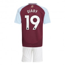 Dětský Fotbalové Dresy Aston Villa Diaby 19 Domácí 2024-25