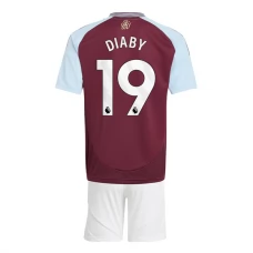 Dětský Fotbalové Dresy Aston Villa Diaby 19 Domácí 2024-25