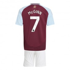 Dětský Fotbalové Dresy Aston Villa McGinn 7 Domácí 2024-25