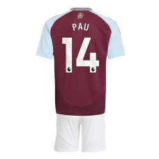 Dětský Fotbalové Dresy Aston Villa Pau 14 Domácí 2024-25