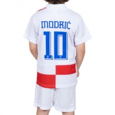 Dětský Fotbalové Dresy Chorvatsko Modrić 10 Domácí Euro 2024