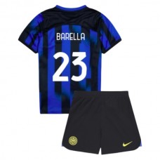 Dětský Fotbalové Dresy Inter Milan Barella 23 Domácí 2023-24