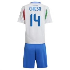 Dětský Fotbalové Dresy Itálie Chiesa 14 Venkovní Euro 2024