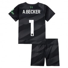 Dětský Fotbalové Dresy Liverpool A.Becker 1 Brankářské Domácí 2023-24