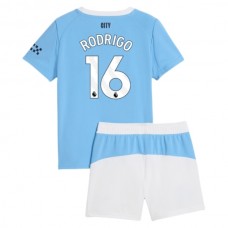 Dětský Fotbalové Dresy Manchester City Rodrigo 16 Domácí 2025-26